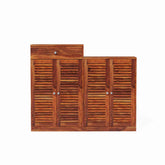 Essen Solid Sheesham Wood Shoe Rack (Natural Finish)